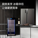 Qike wine cabinet constant temperature wine cabinet smart home commercial tea sake beer champagne whiskey ice cold bar cabinet wine storage large living room 1.26 meters high - single temperature direct cooling, full wine