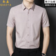 Gioia Italian light luxury brand short-sleeved shirt for men with business casual temperament, versatile, skin-friendly, no-iron, high-end shirt trend A2202 modern gray, temperament, no-iron style, size M (170), recommended 120-135 Jin Jin is equal to 0.5 kg