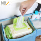 New Belle crib storage bag bedside hanging bag multifunctional diaper bedside storage bag washable storage bag sky blue