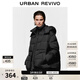UR new winter women's style simple hooded super loose down jacket UWM150109 black (loose) S