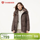 Tambor down jacket women's mid-length removable hood versatile casual winter warm jacket TB5530558Z Smuka 165