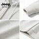 JEEP SPIRIT Jeep zipper hooded sweatshirt for men 2026 spring new solid color cardigan sweatshirt for men casual sports jacket for men gray 3XL 160 -180 Jin Jin is equal to 0.5 kg