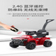 Haolewa Children's Electric Car Stroller Charging Remote Control Can Sit Men and Women Baby Toy Car Painted Red Electric Model + Hand Push + Awning + Remote Control