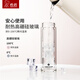 希诺（HEENOOR）玻璃杯双层泡茶杯可爱便携杯子女士高颜值水杯XN6563 6630 6631黑色230ML-精品礼盒