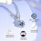 Farcoko PT950 Platinum Necklace for Women Hexagram Platinum Practical Heartfelt Birthday Gift for Girlfriend and Wife Platinum Necklace + Brilliant Hexagram SF Express