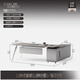 Jianbang E0 level light luxury and high-end boss desk modern minimalist leadership executive desk office designer desk 1.8m boss desk (1.8m table) remarks left and right