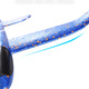 Ozhijia children's toys hand-thrown aircraft gliding foam aircraft outdoor toy model aircraft blue