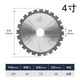 KEREA metal ceramic cutting iron cold cutting saw blade 4/5/6/7/8/9 inch reinforced threaded steel angle iron hand-held saw cutting blade 4 inches 110x18x20 holes x28 teeth