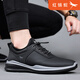 Red Dragonfly men's shoes 2025 new versatile business breathable cowhide shoes men's breathable casual shoes sports dad shoes men's black single shoe style C0220680 41 leather shoe size, this style 40 = sports shoe size 41