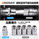 GREENER Industrial Grade 1/4 Small Flying Ratchet Socket Wrench Household Quick Wrench Auto Repair 17-piece Tool Set