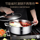 Jidu Yuanyang Pot Hot Pot 304 acero inoxidable hogar engrosado shabu-shabu cocina de inducción especial hot pot pot hot pot exclusivo 304 acero Yuanyang Pot 32cm