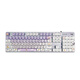 Logitech Rabbit Purple K845 Mechanical Keyboard Gaming Keyboard Office Keyboard Full Size Office Home Backlit Esports Chicken Keyboard MOA Height Ball Keycap K845-Green Axis-Little Rabbit Purple