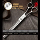 Xuanniao professional pet scissors curved scissors straight scissors fish bone scissors thinning trimming scissors Teddy dog hair shearing beauty scissors 7.5 inches curved scissors