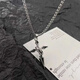 Wind Valley Bird Cross Pendant Men's Necklace Men's Trendy Brand Versatile Chain Accessories Boys' Trendy Necklace Cross Necklace