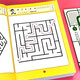 A full set of 6 volumes, Sudoku four-square, six-square, and nine-square grid games, concentration training book + maze game, official authentic children's book, Sudoku ladder training, primary school, 5-14 years old, intelligence development, intelligence games, puzzle game books, children's intelligence development toys, 3-6-10-12 years old, whole brain development exercise book, concentration, logical thinking training