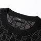 VJC autumn and winter men's new plaid wool long-sleeved sweater D24DC2731 black flower regular M 48