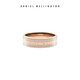 Daniel Wellington DW Ring Men and Women Morning Mist Gray Two-tone Couple Ring to Commemorate Confession Birthday Gift to Girlfriend Size 8 DW00400053