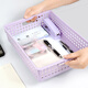 SIMAA Super Hot Style A4 Morandi Document Basket/Information Box/Storage Box/Document Basket Financial Voucher Invoice Document Invoice Sky Blue 6345