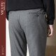 VICUTU Men's Suit Pants Business Formal Suit Pants Wool Slim Straight Pants Dark Gray 34