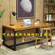 Premium Elements Nordic Solid Wood Computer Desk Desktop Home Desk Bedroom Simple Study Writing Desk Office Long Table Solid Wood Table 120*60*75 Thickness 5cm