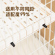 Cat cage and rabbit cage with widened and adjustable partitions on the second and third floors can be equipped with a ladder sisal board. The sixth generation ladder 40x15cm
