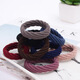 Highly elastic and durable seamless towel ring rubber band headband Korean version does not hurt hair hair rope women's simple hair tie hair accessories random pattern mixed color 10 pieces