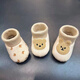 
Xianzheyi Spring and Autumn Winter Baby Shoes and Socks Newborn Baby Keep Warm and Fleece Steps Front Shoes Men and Women Soft Soles Don't Fall Shoes 0-1 Years Printed Bear-[Fleece Winter Style] Inner Long 13CM 9-13 Months