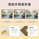 OUOETY中式山水风景数字油画diy手绘画画填色感丙烯油彩涂色填充画 X9738 4560 油画套餐+精品外框四色可