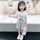 Bu Chaoxing Girls Suit Summer NUEVO estilo Summer Children's Fashions Fashion's Baby's Baby Summer Short Shirts Clots Kids Cloth (Top + Pantalones) Tamaño 100 Recomendado 2-3 años)