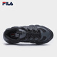 FILA official men's shoes CROISSANT modern sports shoes croissant shoes dad shoes black/shadow black gray-BC 42