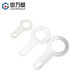 Guwanji single-head soldering lug copper silver-plated wire ear washer circular ring welding terminal copper lug copper gasket M3.2 50 pieces