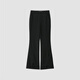 Broadcast pants autumn shopping mall same style cross micro-flare split creasing women BDQ3KD0592 K40 black M