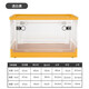 Chenzhi Shangpin folding storage box clothes quilt cover toys books transparent storage box school dormitory wheeled storage box brown white large size
