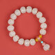 Baoxin Fanrui BOSFRU half-sugar colored glass bracelets sugar heart beads for women to send lotus flowers to their besties and sisters for good luck bracelets simple design accessories ice clear glass bracelets