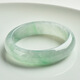 Private Ice Type Floating Green Jadeite Bracelet Light Green Young Burmese Jade (Processed) Jade Bracelet Floating Flower Bracelet Gift No. 56-57