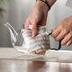 Mingguang teapot glass teapot tea water separation kettle household teapot office glass tea set kung fu teapot