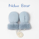 Nido Bear children's gloves baby plus velvet gloves boys and girls three-proof fabric gloves baby gloves winter