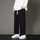 Foss Phil straight pants men's autumn and winter versatile sports loose drape casual pants men's 9066 black L