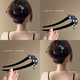 Antime ethnic style ebony hairpin new Chinese style retro fairy hairpin headdress U-shaped hairpin fairy hairpin 1# ebony hairpin (double fan pendant bell)