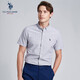 U.S. POLO ASSN. Short-sleeved shirt men's summer pure cotton business casual loose iron-free men's top shirt gray XL U.S. POLO ASSN. Short-sleeved shirt men's summer pure cotton business casual loose iron-free men's top shirt gray XL