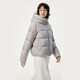 Tambor Down Jacket Women's Short Hooded Versatile Autumn and Winter Small Women's Jacket 330332D Rose Gray 160