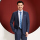 Hongdu New Wool Men's Suit Formal Work Suit Business Gentleman Formal Suit AJ19408-1 (A Version) S 165