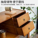 Pomelo Mansion Nordic Kitchen Sideboard Wine Cabinet Modern Simple Storage Living Room Cupboard Multifunctional Home Storage Cabinet Tea Cabinet Brown Three Doors Double Draw