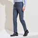 Announcement Bird Suit (Pants) Jade Ice Silk Fiber Business Formal Men's Straight Pants EBD241233U Blue 84A