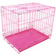 Dog cage small dog puppy cage Teddy dog cage with toilet indoor and outdoor large cat cage rabbit cage dog fence cage 70*50*60 (black) cage + tray