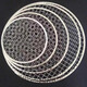 Fuguan disposable barbecue net for cooking tea around the stove iron net barbecue net plate disposable barbecue net iron rack grid can be customized 1 flat piece with a diameter of 20 cm (trial set)