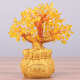 Zhitu Citrine Money Tree Ornaments Home Living Room Lucky Tree Front Desk Office Desk Money Tree Decorative Ornaments Company New Store Opening Housewarming Business Gift Classic Style