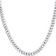 Miss JuJu PT950 platinum men's necklace, platinum tank chain, thick horse whip Cuban necklace, weight 25-27g, length 55-57cm, thickness about 4.5mm