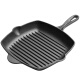 POIUY steak household pot cast iron frying pan special coating plate barbecue non-stick steak pot non-stripe pan induction cooker 28cm steak pot ++ meat plate