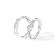 Cai Leia Star and Moon Luminous Couple Rings Pair of Luminous Rings for Men and Women Rings for Couples Valentine's Day and Chinese Valentine's Day Gifts for Men and Women Couples with Adjustable Openings